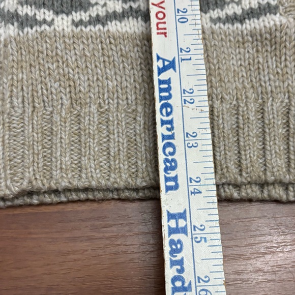 Eddie Bauer Wool Sweater Full Zip Cardigan Nordic Fair Isle Jacket Size Large - Picture 8 of 16